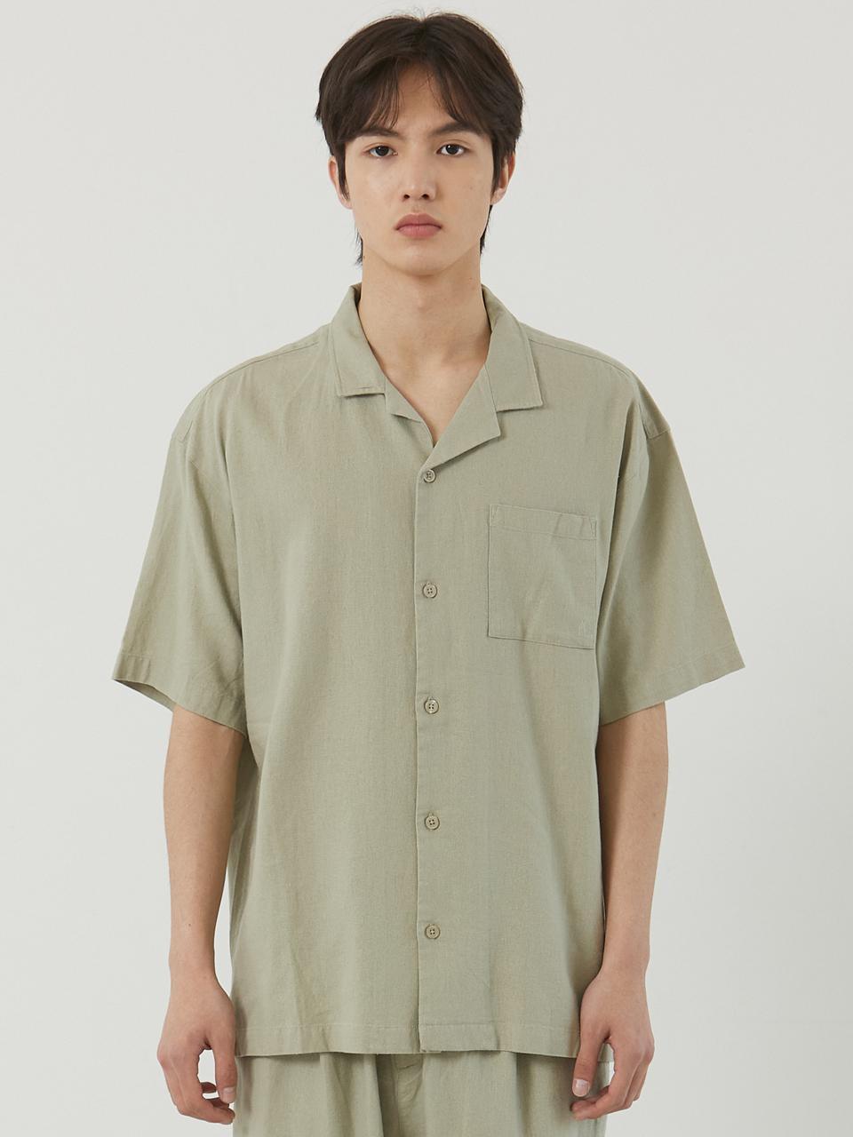 OPEN COLLAR SHIRTS [5 COLOR]