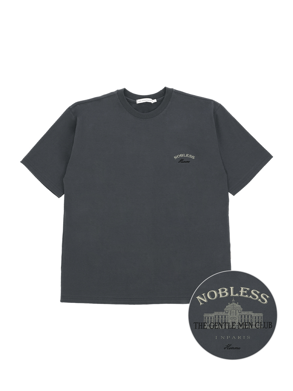 NOBLESS T-SHIRTS [CHARCOAL]
