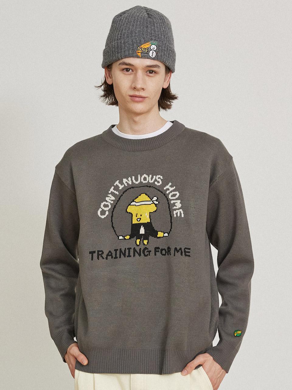 NNE SQUID PULLOVER [CHARCOAL]