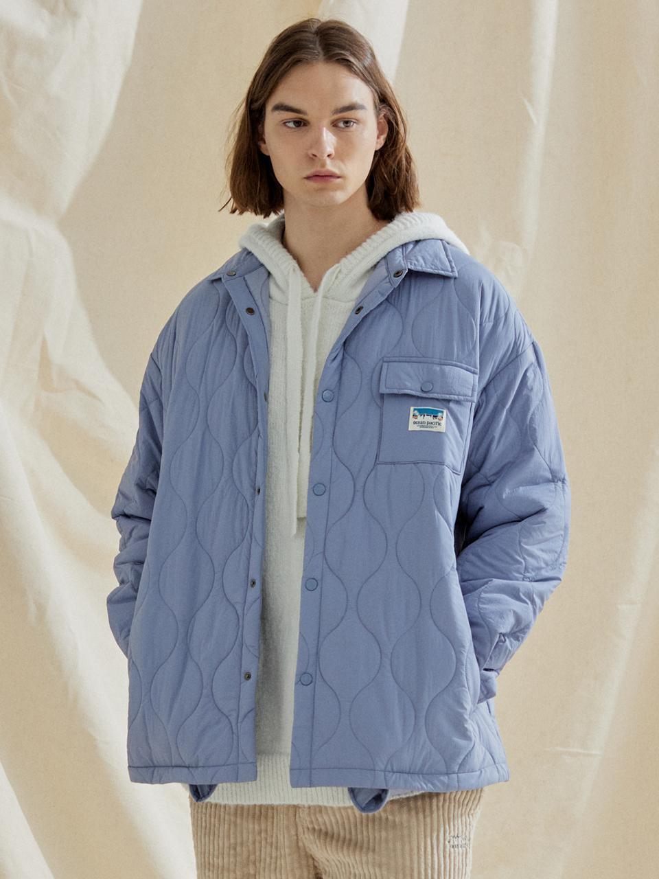 OCEAN QUILTED SHIRT JACKET [3 COLOR]