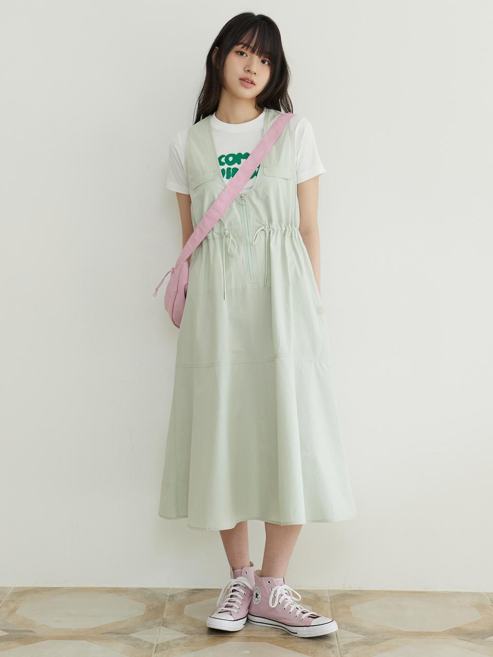 W STRING LINED DRESS [2 COLOR]